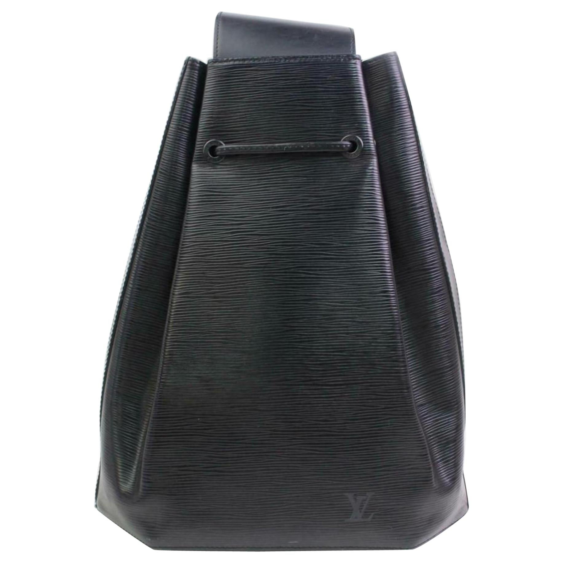 Louis Vuitton Sac d'épaule Noir Single Strap 870590 Black Epi Leather Hobo Bag For Sale