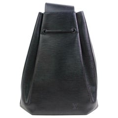 Vintage Louis Vuitton Sac d'épaule Noir Single Strap 870590 Black Epi Leather Hobo Bag