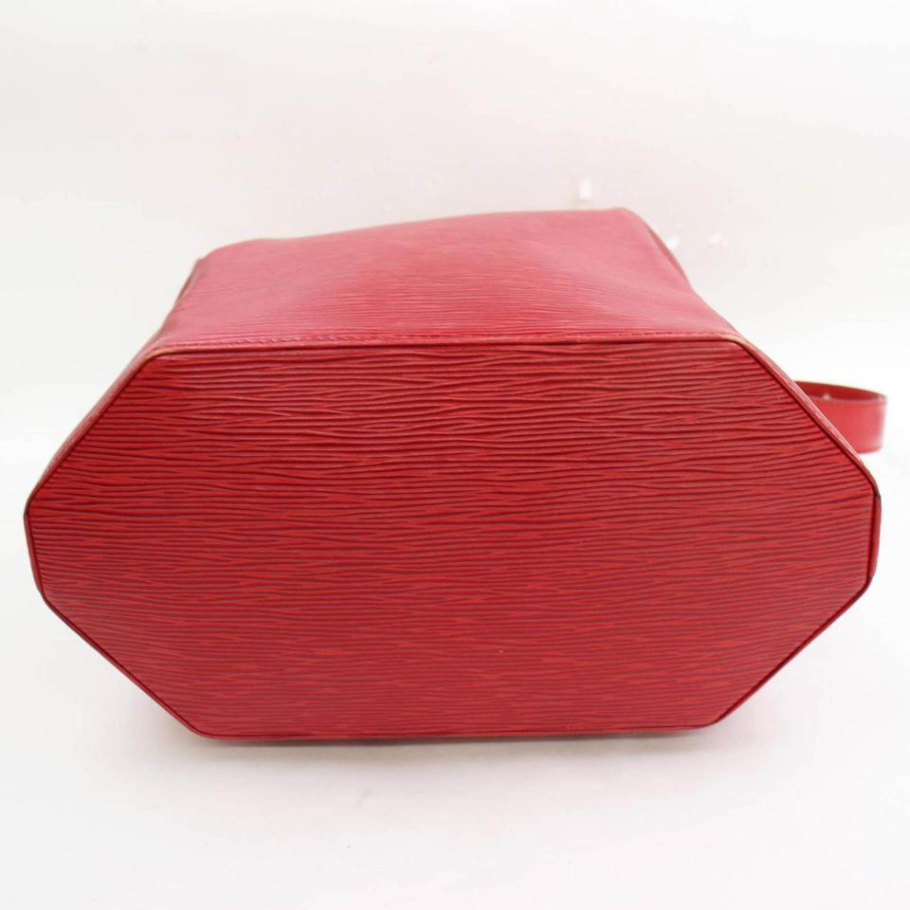 Louis Vuitton Sac D'epaule With Pouch 868278 Red Leather Shoulder Bag For Sale 7