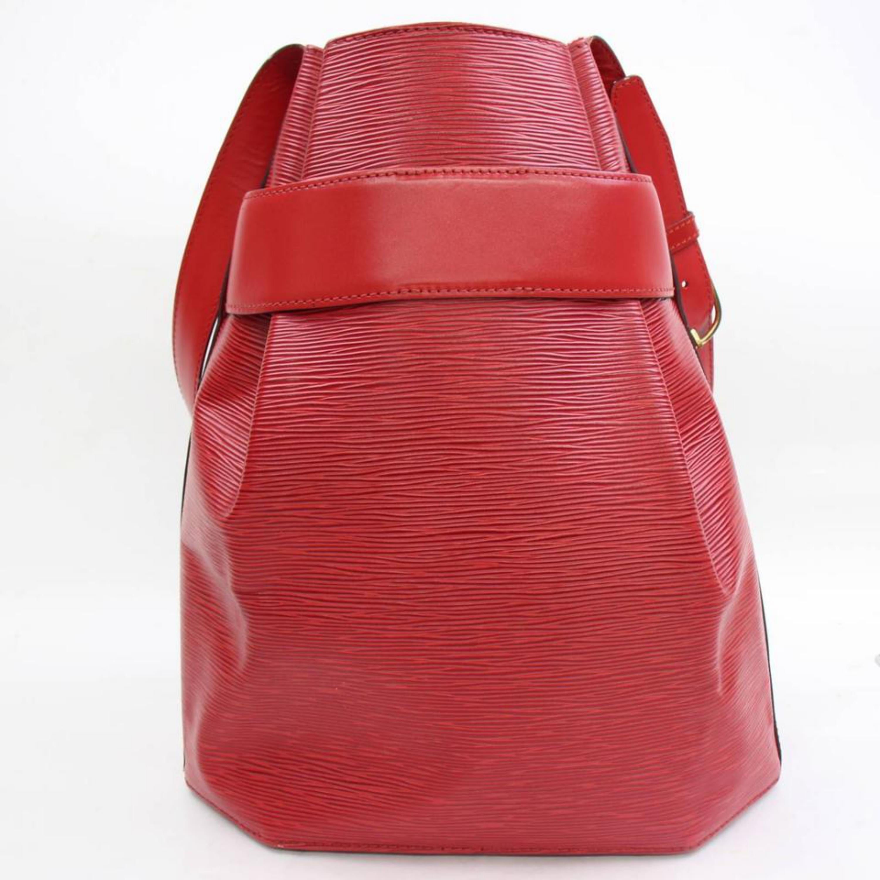 Louis Vuitton Sac D'epaule With Pouch 868278 Red Leather Shoulder Bag For Sale 2