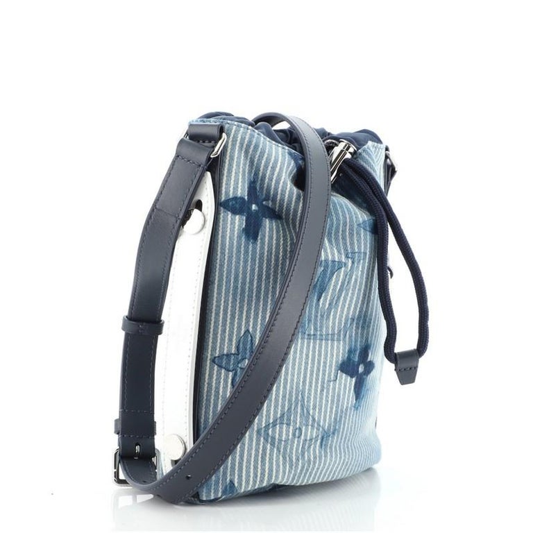 Louis Vuitton Sac Marin Bag Limited Edition Monogram Watercolor Stripes  Denim BB Blue 223943203