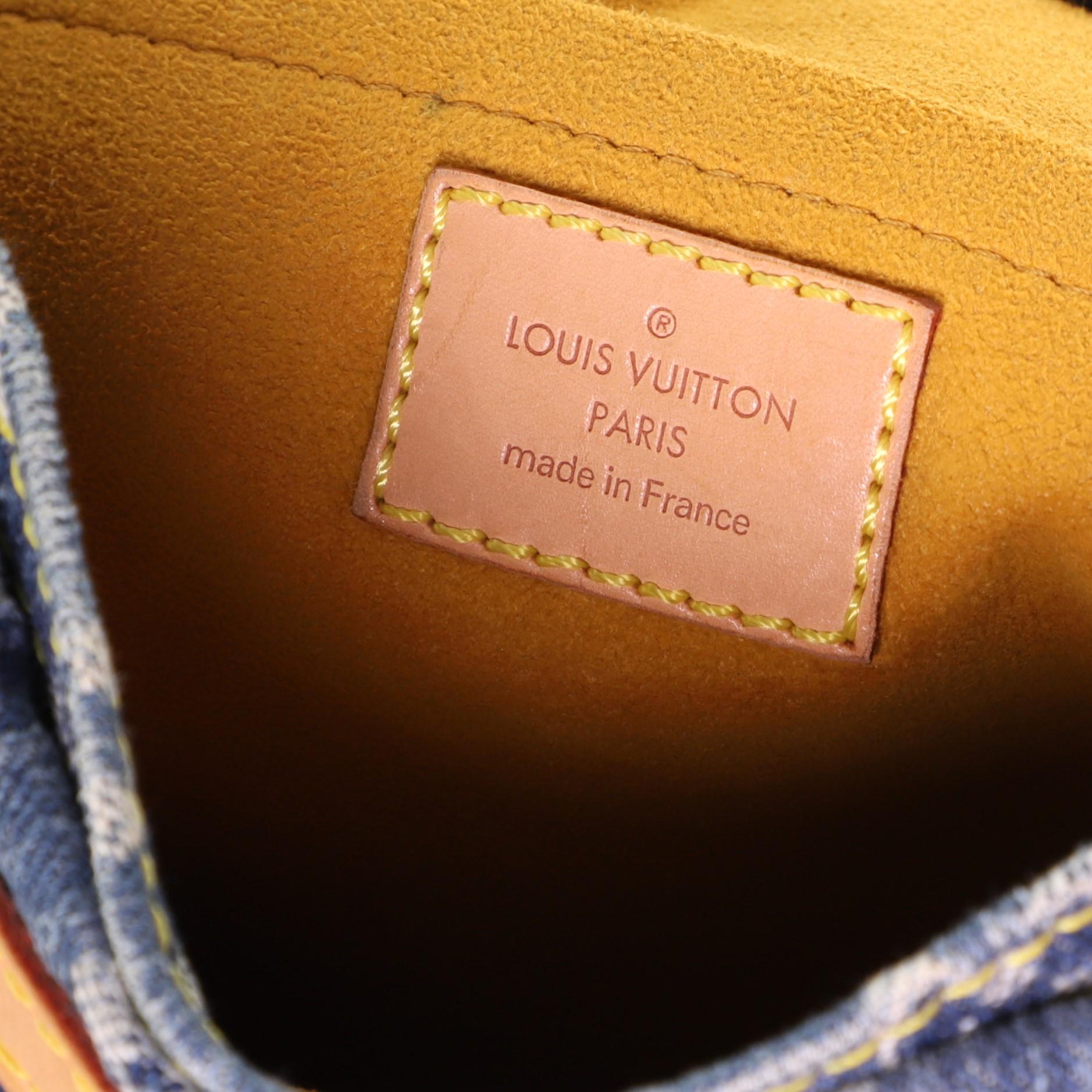 Louis Vuitton Sac Plat Bag Denim In Good Condition In NY, NY