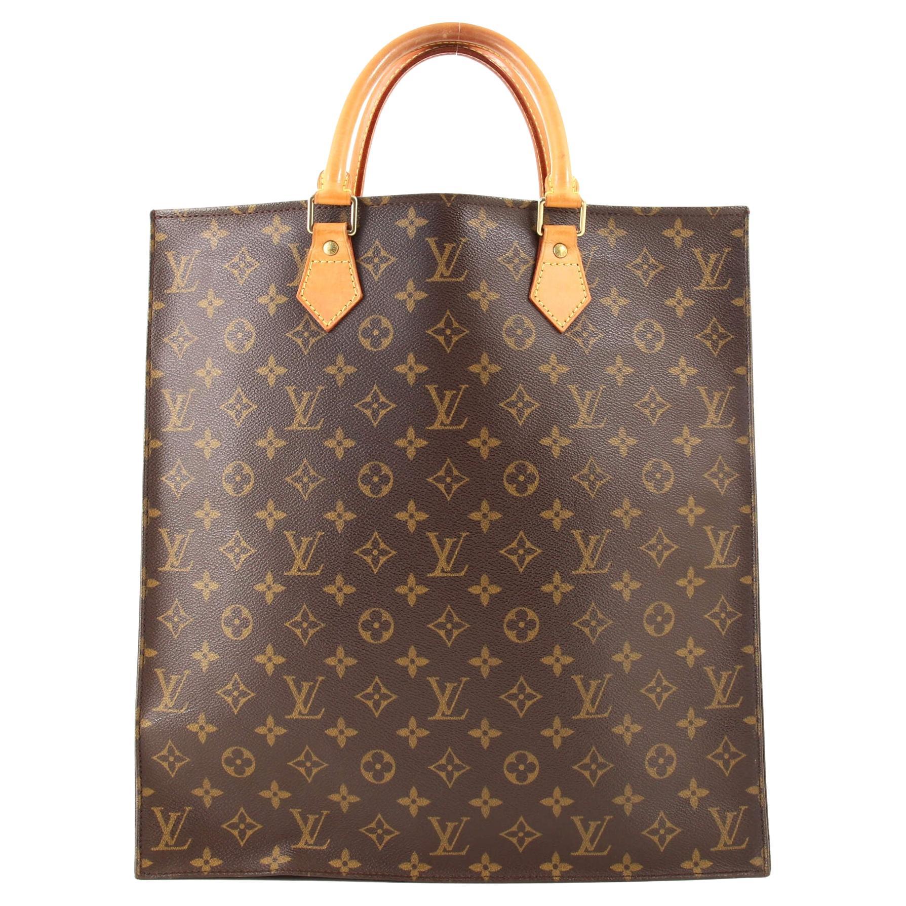 Louis Vuitton Sac Plat Bag Monogram Canvas