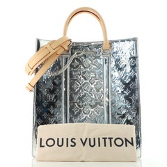 Louis Vuitton Sac Plat Bag Monogram Mirror Coated Canvas