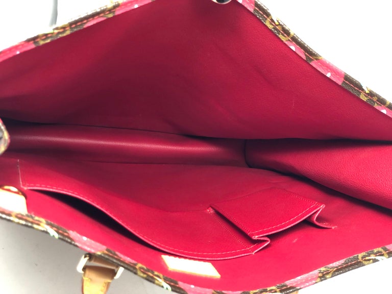 LOUIS VUITTON MONOGRAM Cherry SAC PLAT Handbag Tote Bag #45 Rise-on