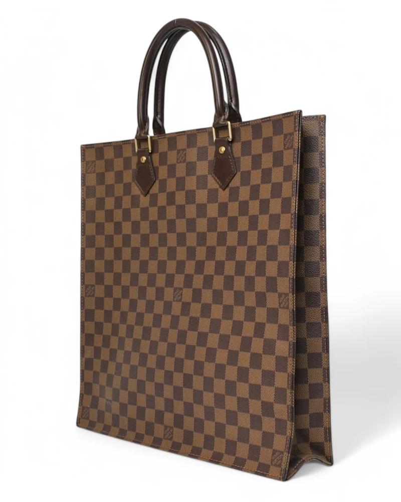Louis Vuitton Sac Plat GM Damier Ebene In Excellent Condition For Sale In Torre Del Greco, IT