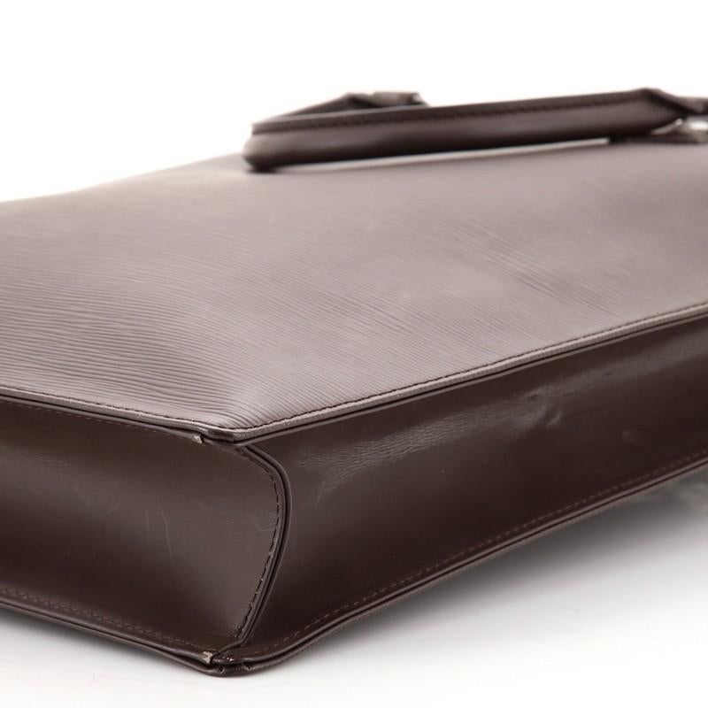 Louis Vuitton Sac Plat Handbag Epi Leather GM 3
