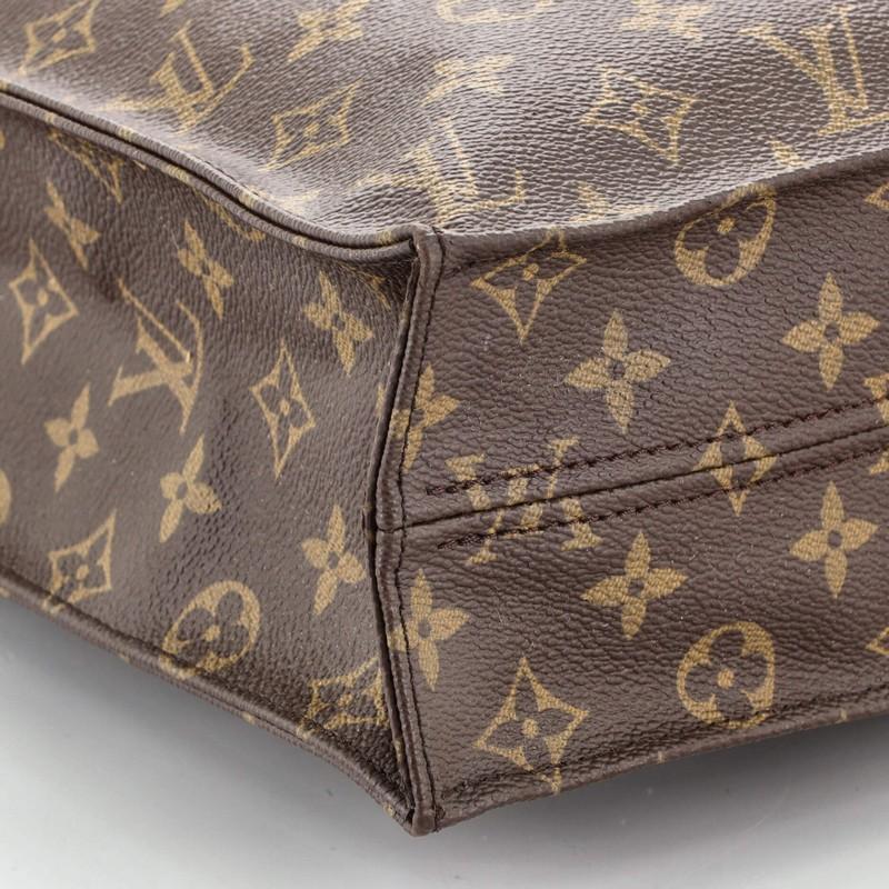 Louis Vuitton Sac Plat Handbag Monogram Canvas GM 1