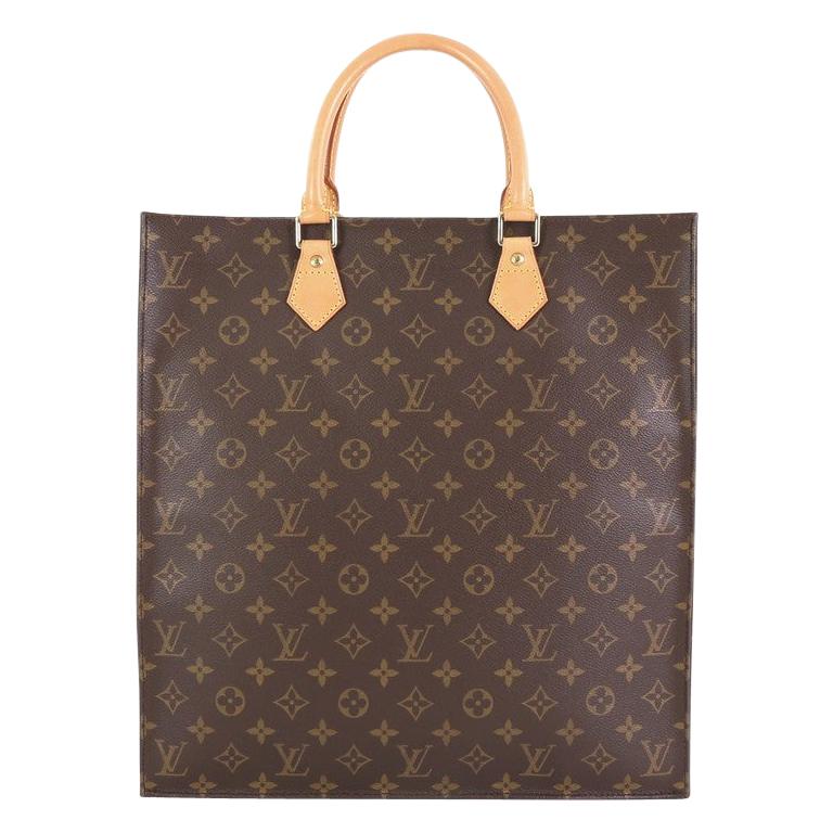 Louis Vuitton Sac Plat Handbag Monogram Canvas GM at 1stDibs