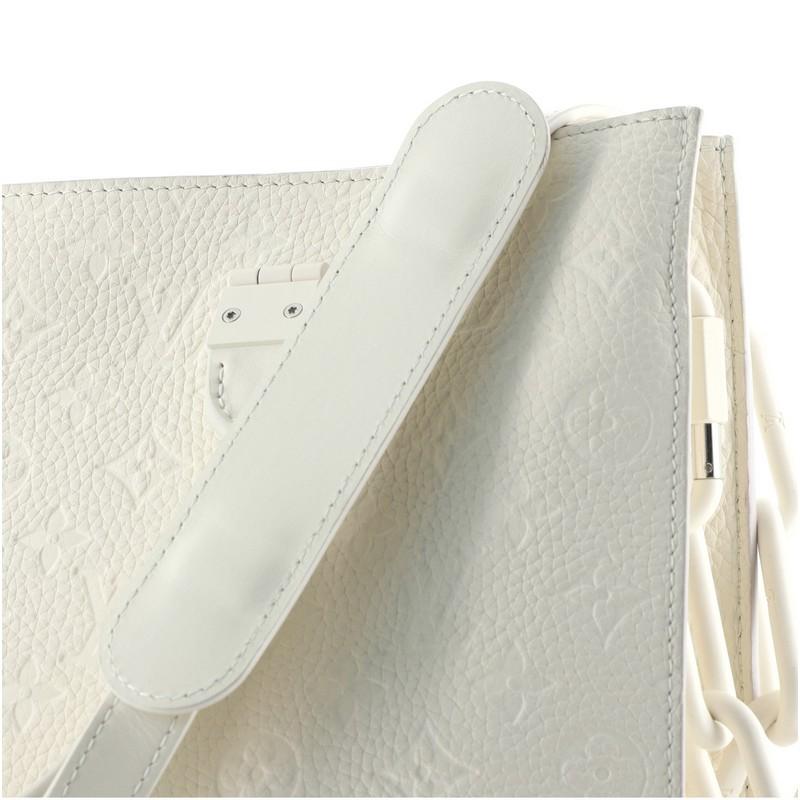 Louis Vuitton Sac Plat Handbag Monogram Taurillon Leather 2