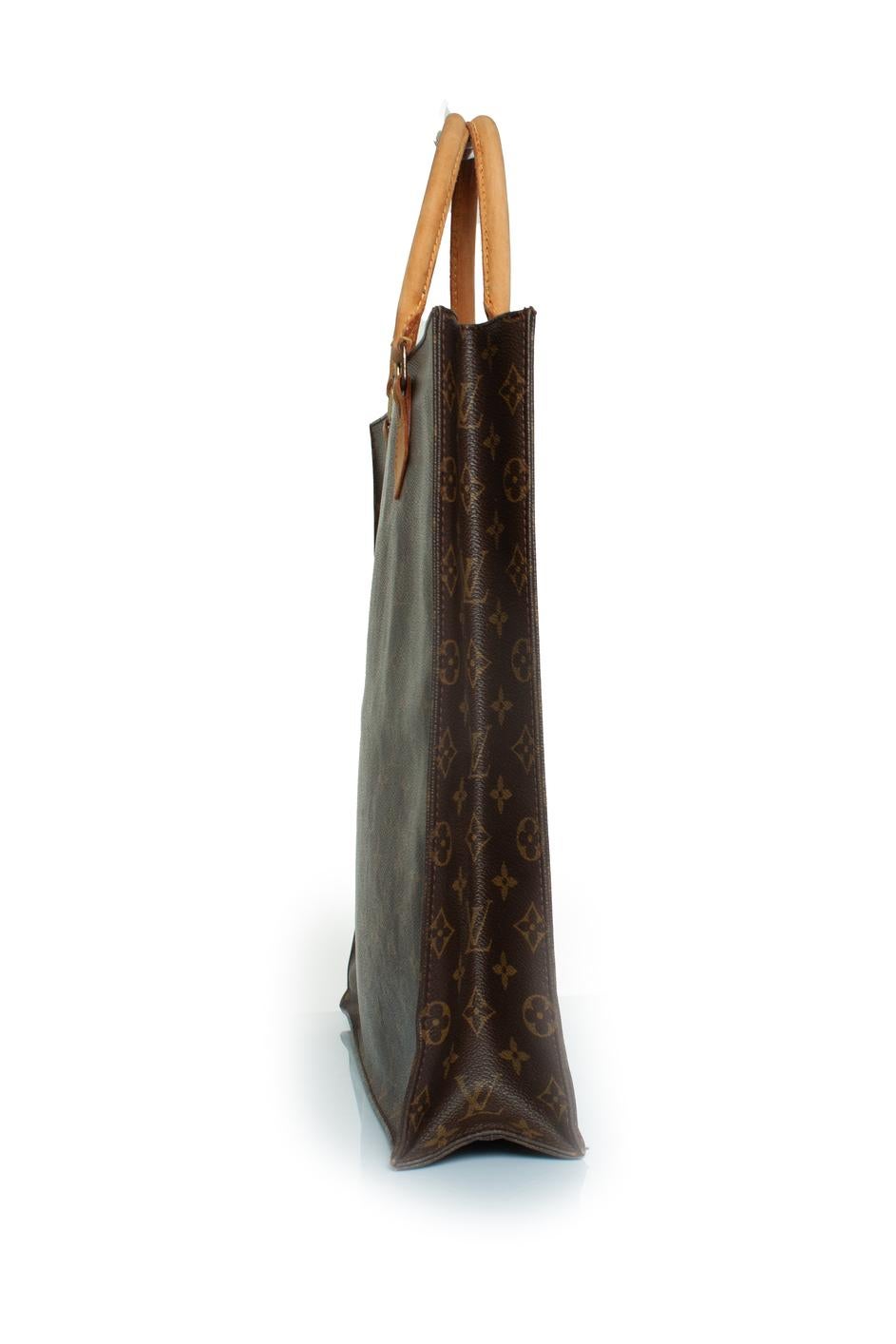 Louis Vuitton, Sac Plat in monogram canvas In Fair Condition In AMSTERDAM, NL