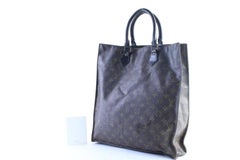 Louis Vuitton Sac Plat Monogram 226433 Brown Coated Canvas Satchel