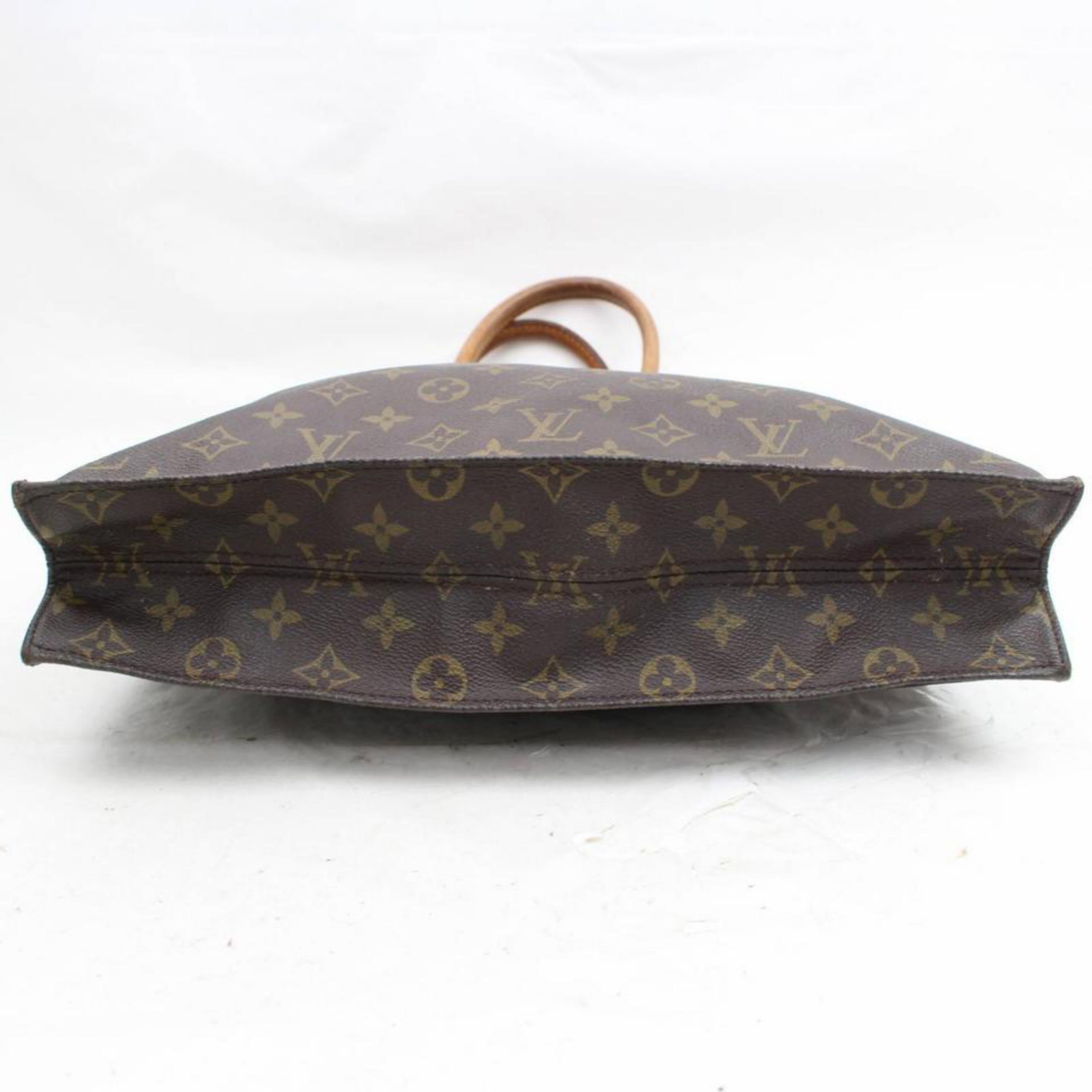 Louis Vuitton Sac Plat Monogram 868094 Brown Coated Canvas Tote For Sale 7