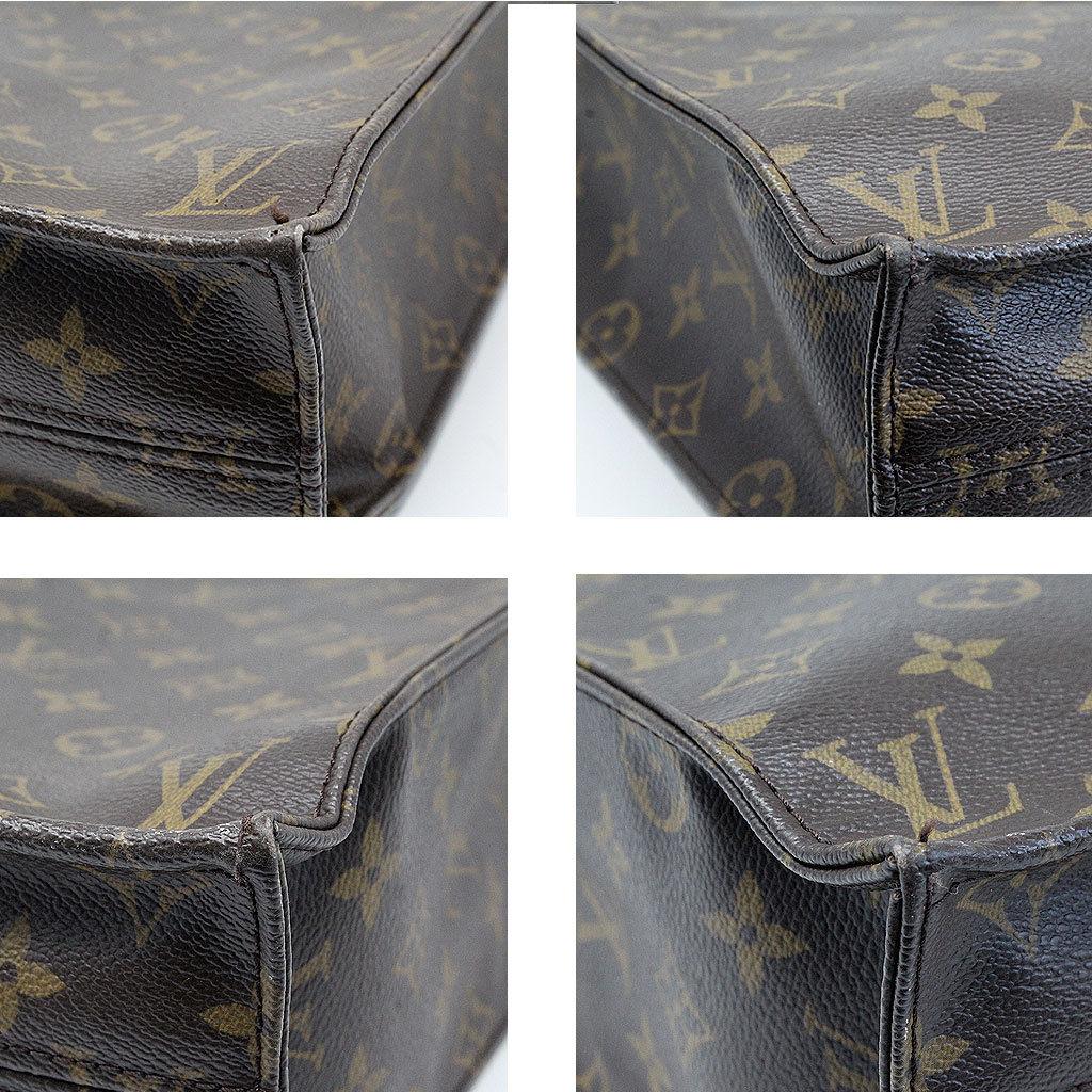 Louis Vuitton Sac Plat Monogram Handbag Large Tote 1