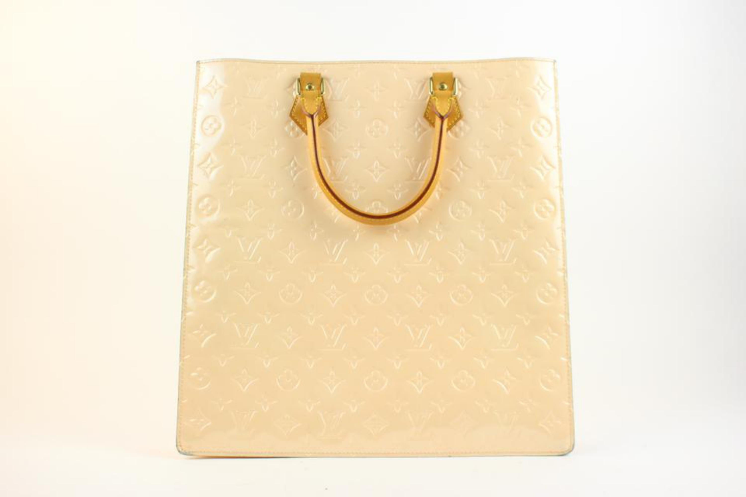 Pre-Owned Louis Vuitton Sac Plat NM Monogram Vernis Tote Bag