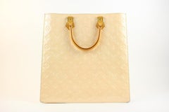 Louis Vuitton Sac Plat Special Order Vernis 18lva1104 Beige Satchel