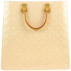 Louis Vuitton Sac Plat Special Order Vernis 18lva1104 Beige Satchel