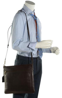 Louis Vuitton Sac Plat Utah Crossbody 216161 Brown Leather Messenger Bag