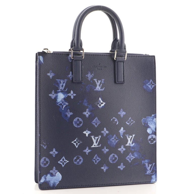 Louis Vuitton Sac Plat Zippe Bag Limited Edition Monogram Ink Watercolor  Leather at 1stDibs