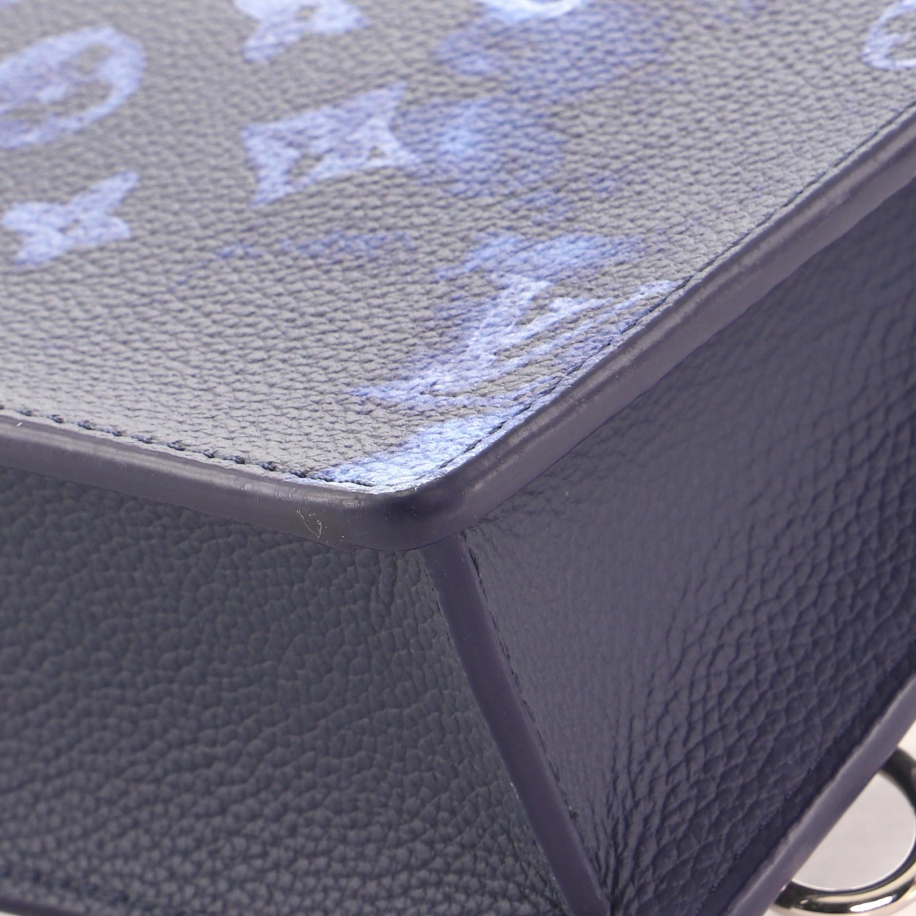 Louis Vuitton Sac Plat Zippe Bag Limited Edition Monogram Ink Watercolor Leather 1