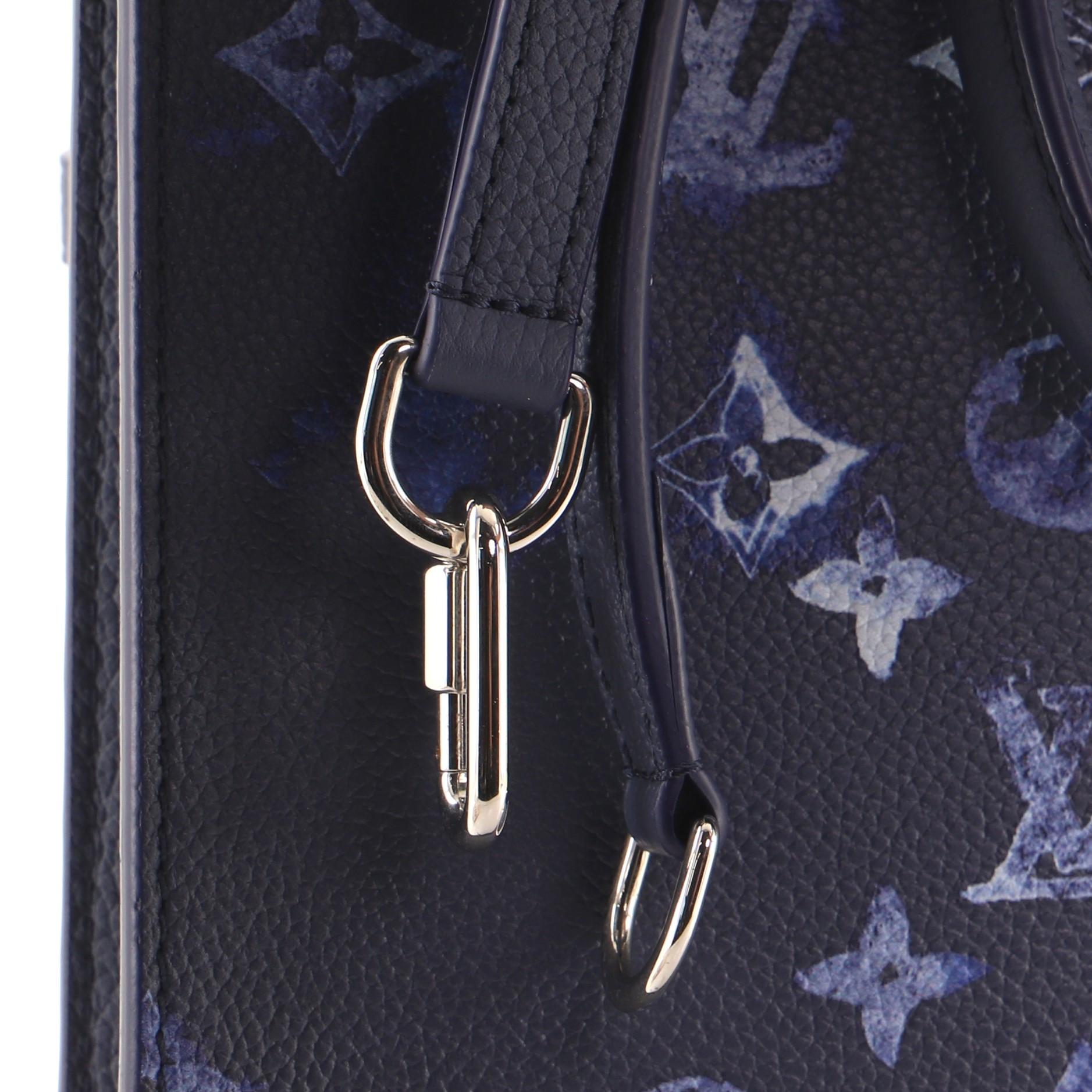 Louis Vuitton Sac Plat Zippe Bag Limited Edition Monogram Ink Watercolor Leather 2