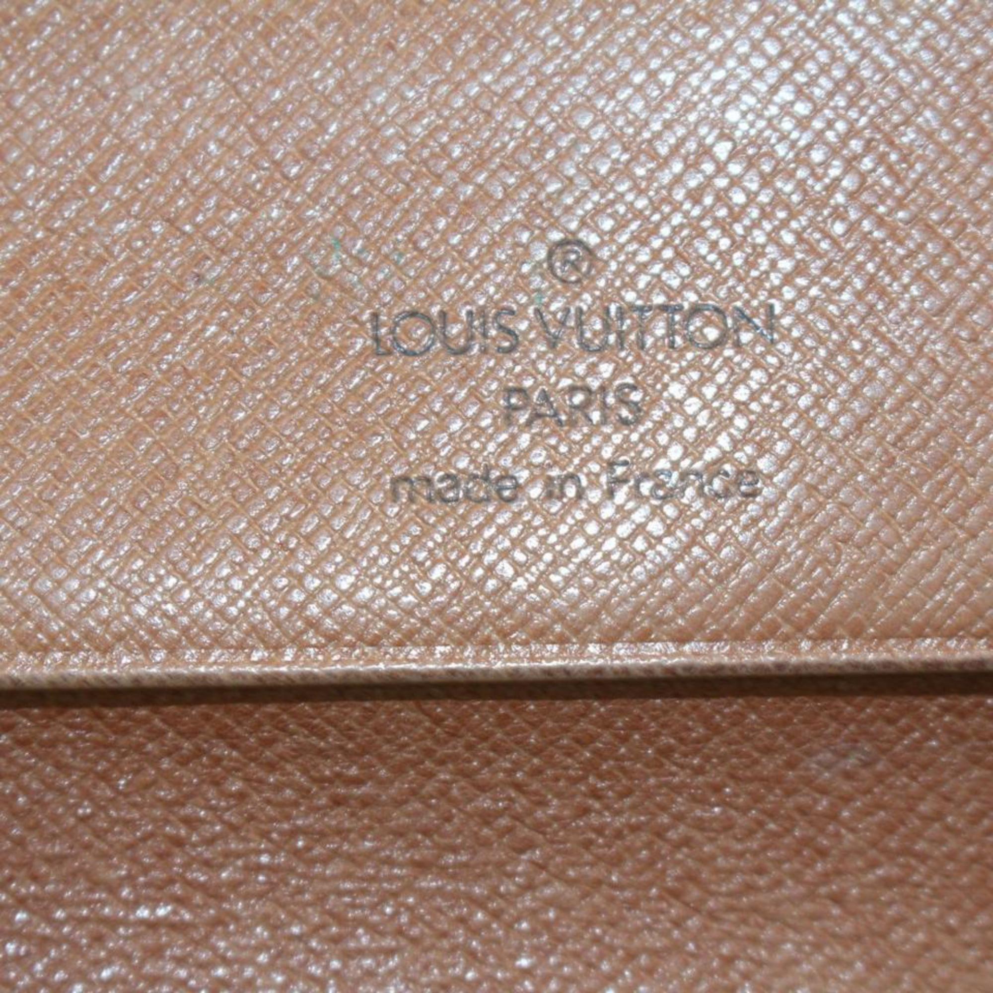 Louis Vuitton Sac rabat Pochette Rabat Mule Envelope 869014 Brown Canvas Clutch In Good Condition For Sale In Forest Hills, NY