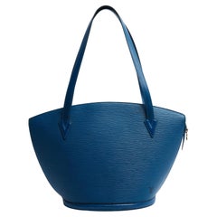 Louis Vuitton Sac Saint Jacques Epi Leather Blue Shoulder Bag