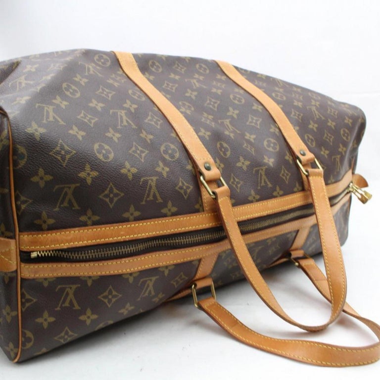 Louis Vuitton Sac Souple Duffle (Rare) Monogram 55 868667 Brown Coated Canvas We at 1stDibs