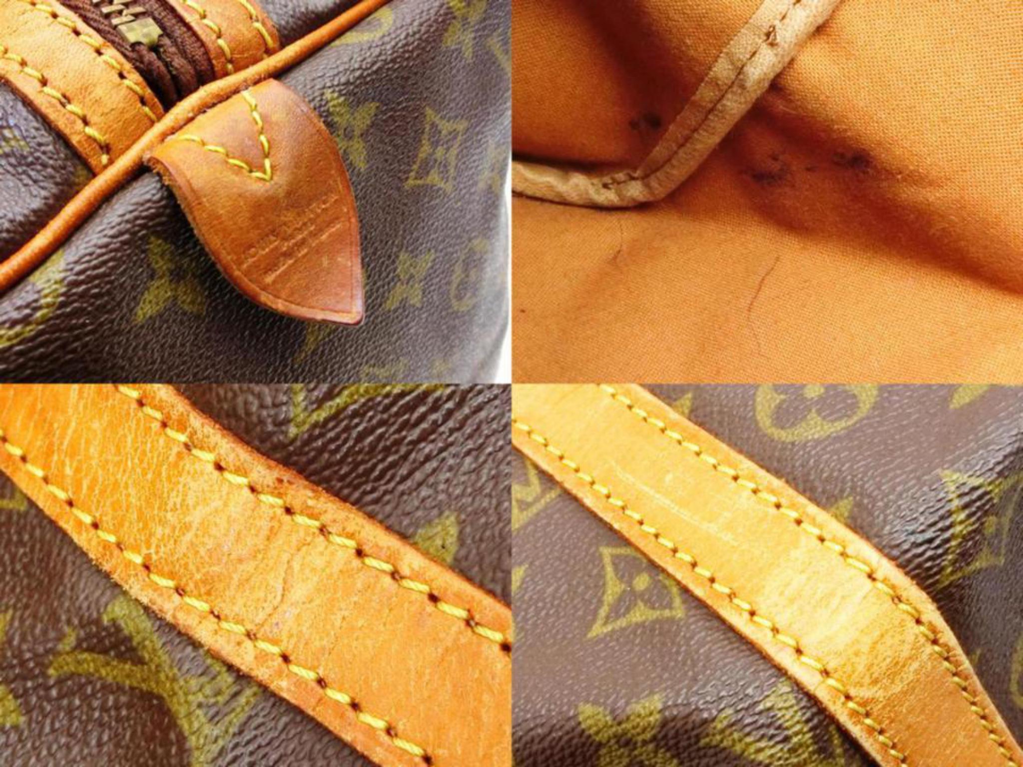 Louis Vuitton Sac Souple Monogram 45 227039 Coated Canvas Weekend/Travel Bag For Sale 1