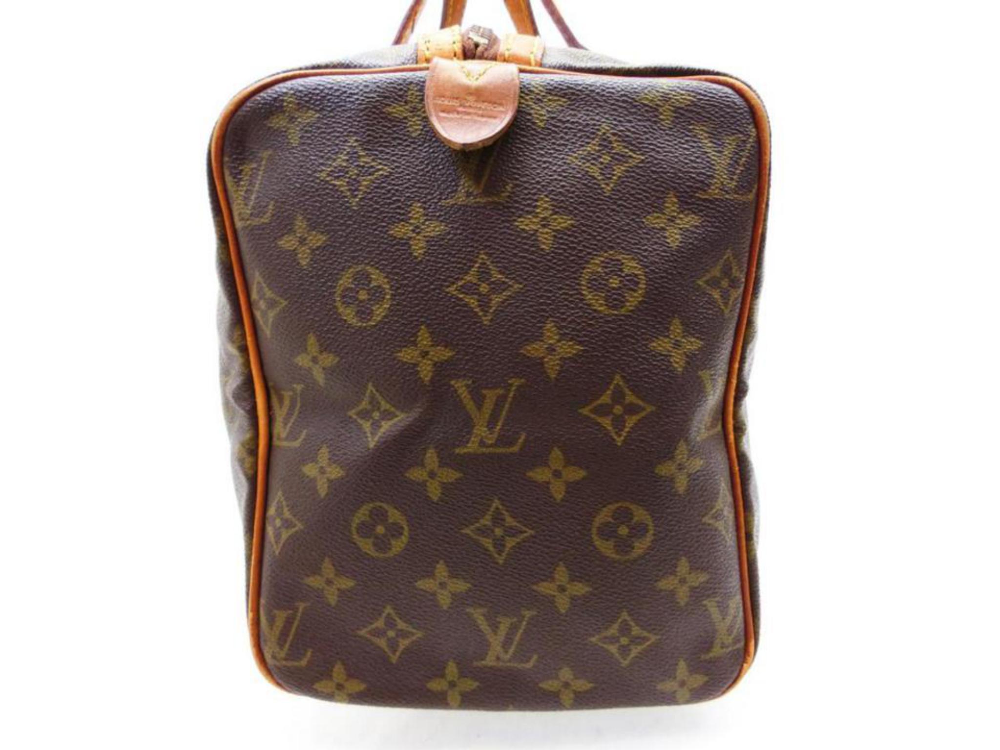 Louis Vuitton Sac Souple Monogram 45 227039 Coated Canvas Weekend/Travel Bag For Sale 5