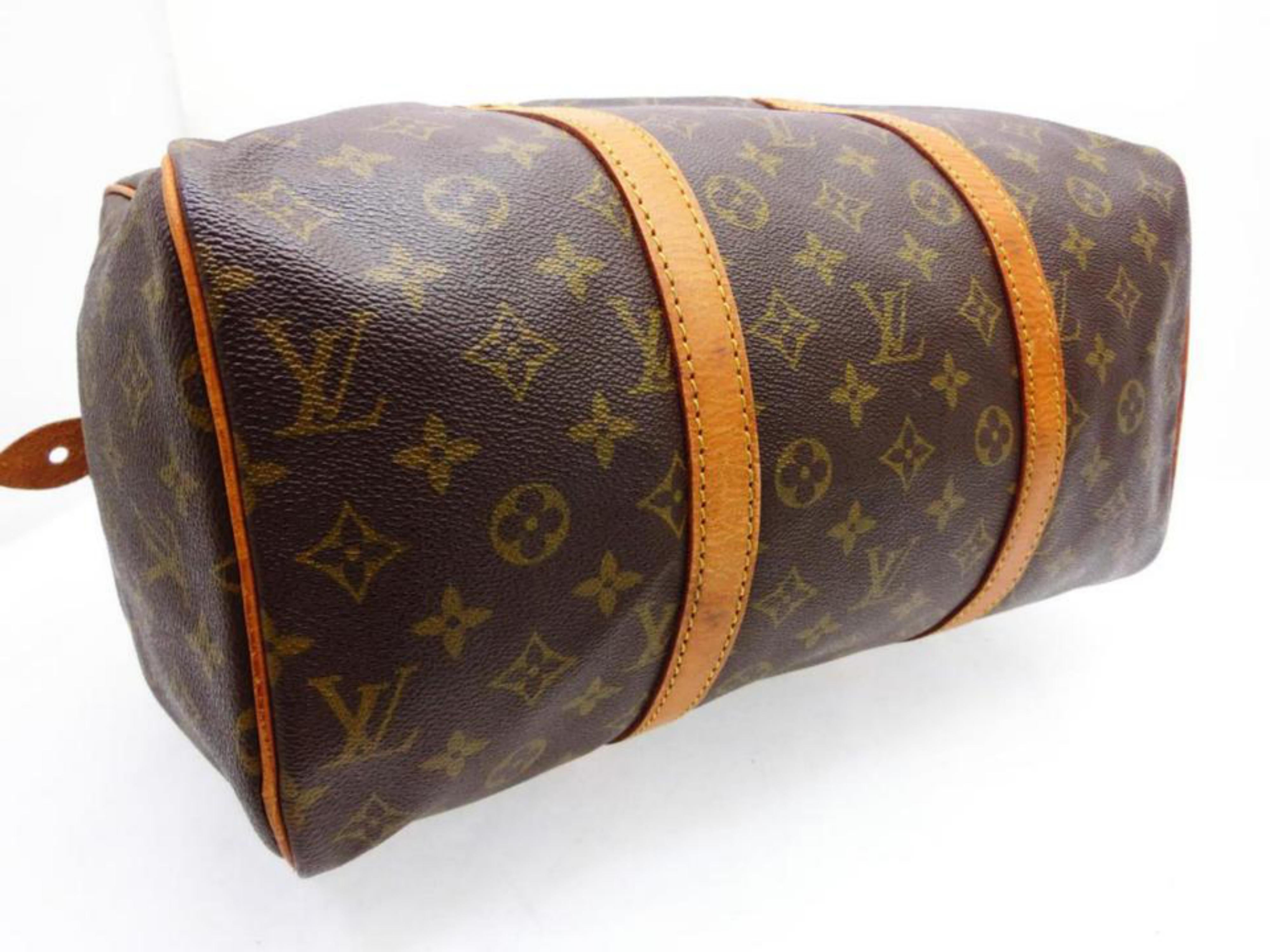 Louis Vuitton Sac Souple Monogram 45 227039 Coated Canvas Weekend/Travel Bag For Sale 2