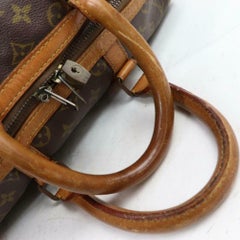 Louis Vuitton Sac Sport Duffle 870602 Brown Coated Canvas Weekend/Travel Bag