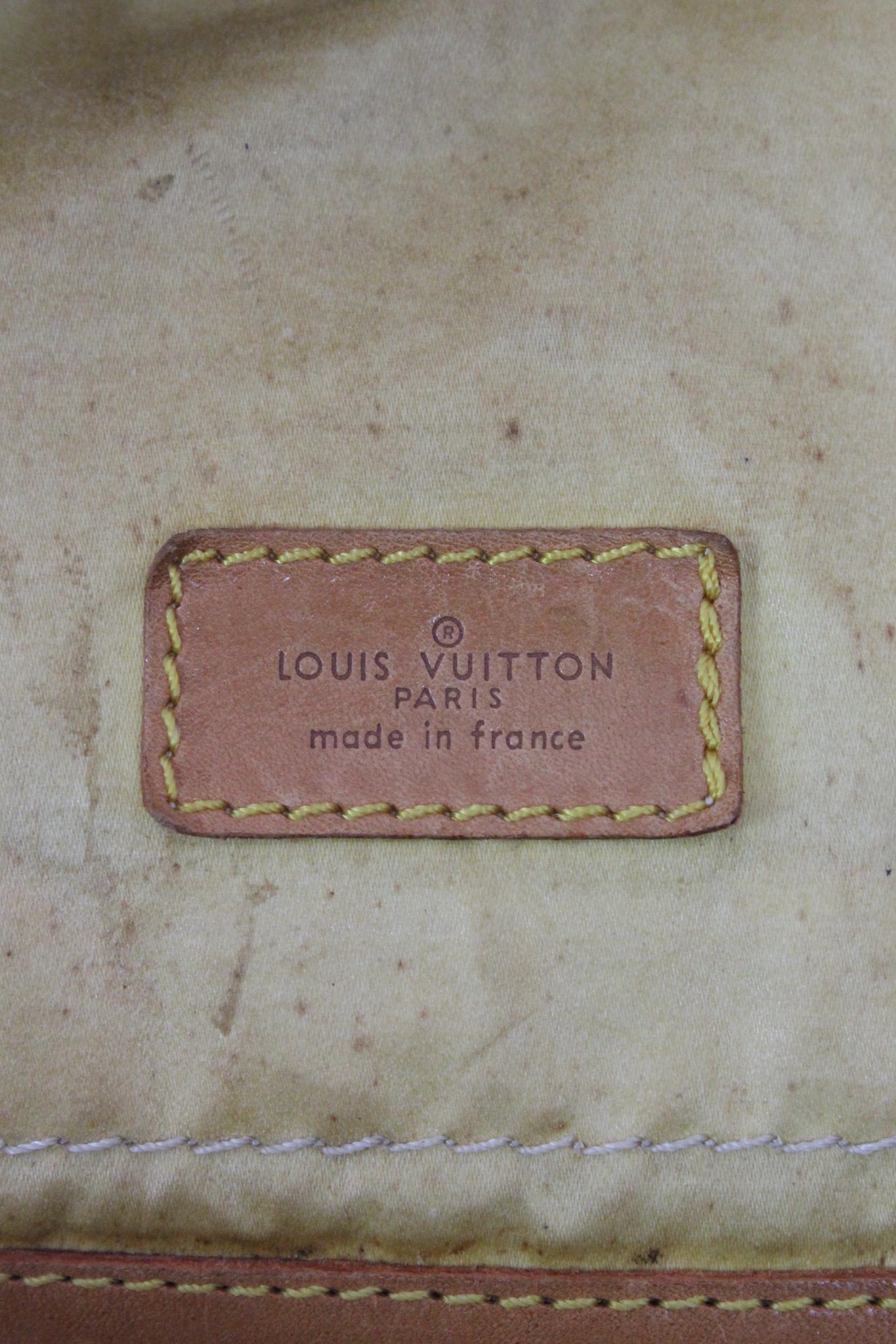Louis Vuitton Sac Sport Luggage Bag Monogram Vintage 1980s For Sale 9