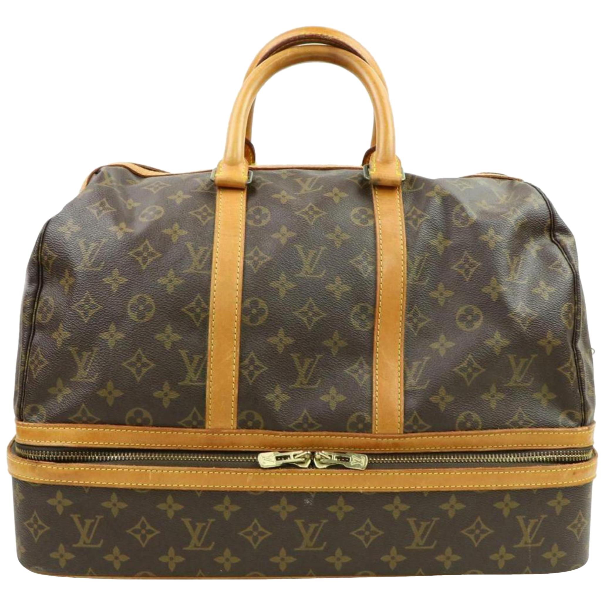 Louis Vuitton Sac Sport Monogram 870440 Brown Coated Canvas Weekend/Travel Bag