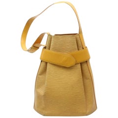 Louis Vuitton Sac  (Ultra Rare) with Pouch 869908 Yellow Leather Shoulder Bag