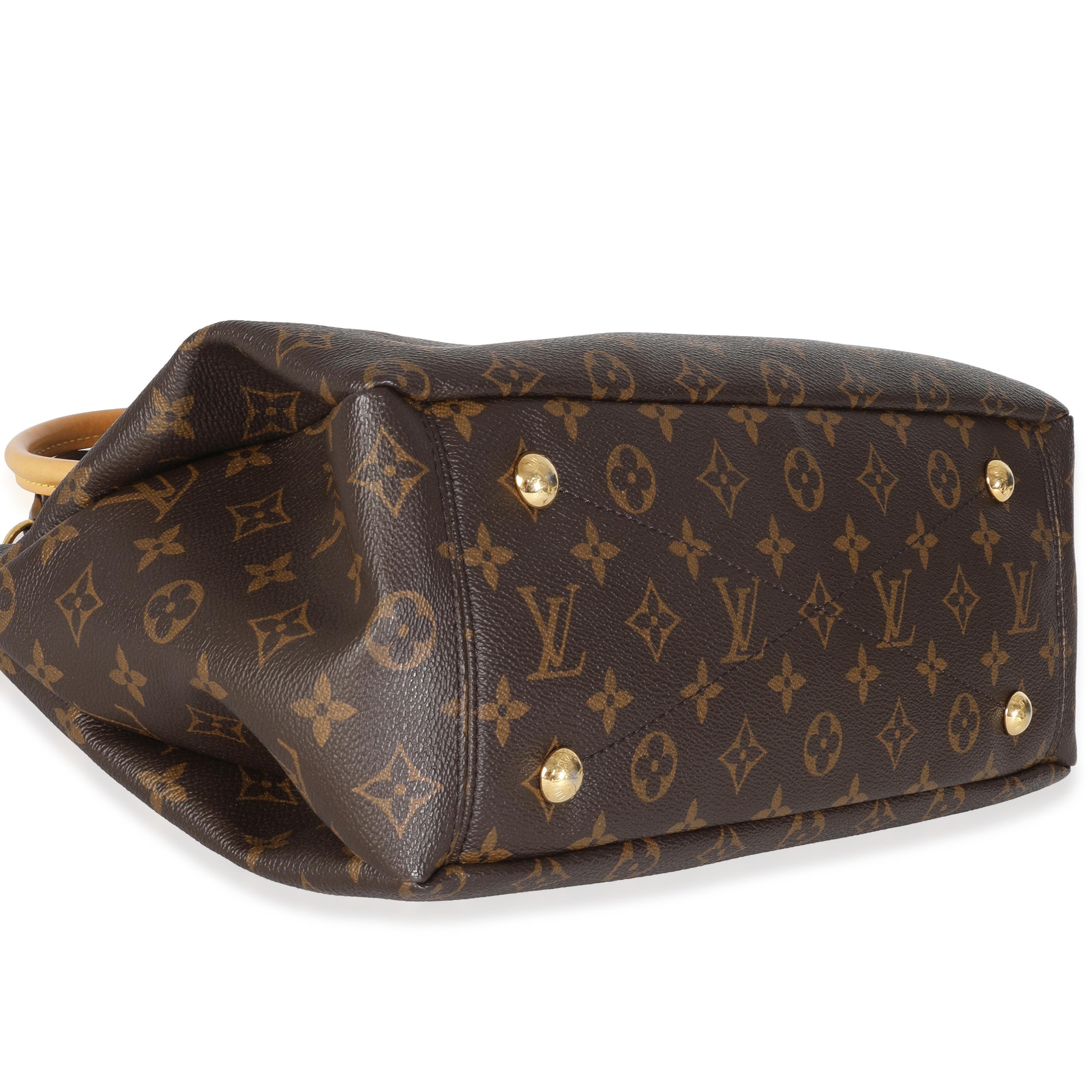 Louis Vuitton Saffron Monogram Canvas Pallas MM For Sale 2