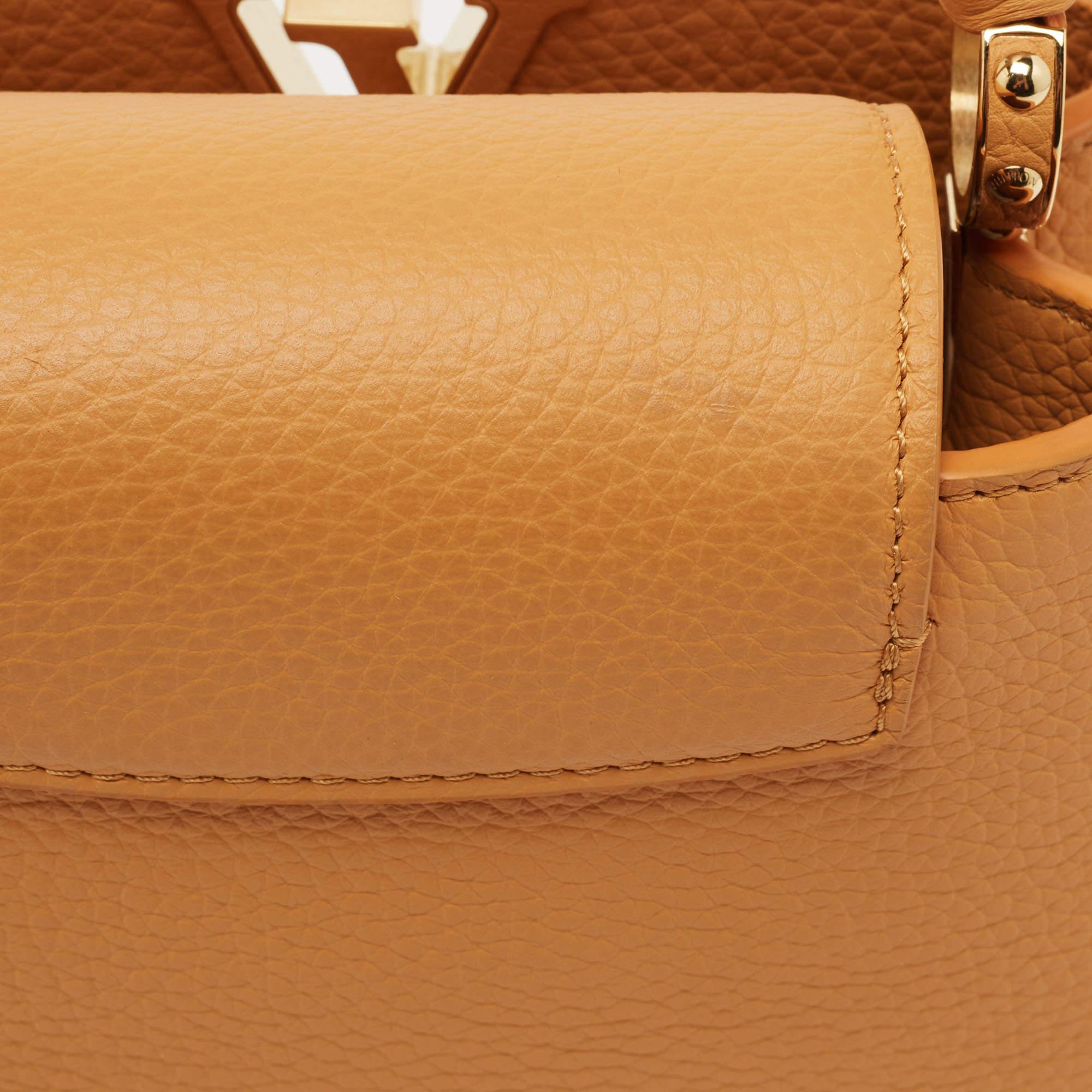 Louis Vuitton Safran Imperial Leather Capucines Mini Bag 3