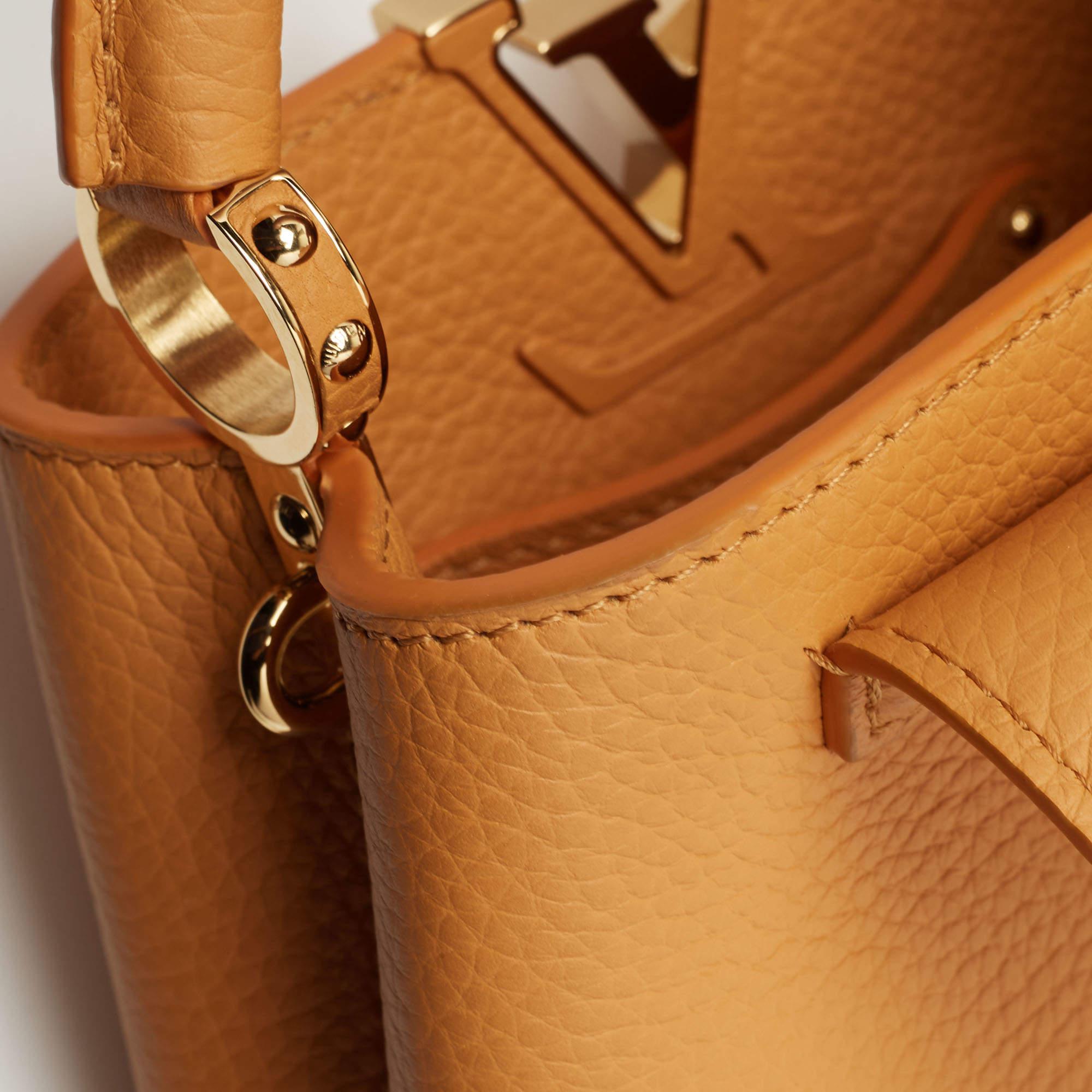 Louis Vuitton Safran Imperial Leather Capucines Mini Bag 5