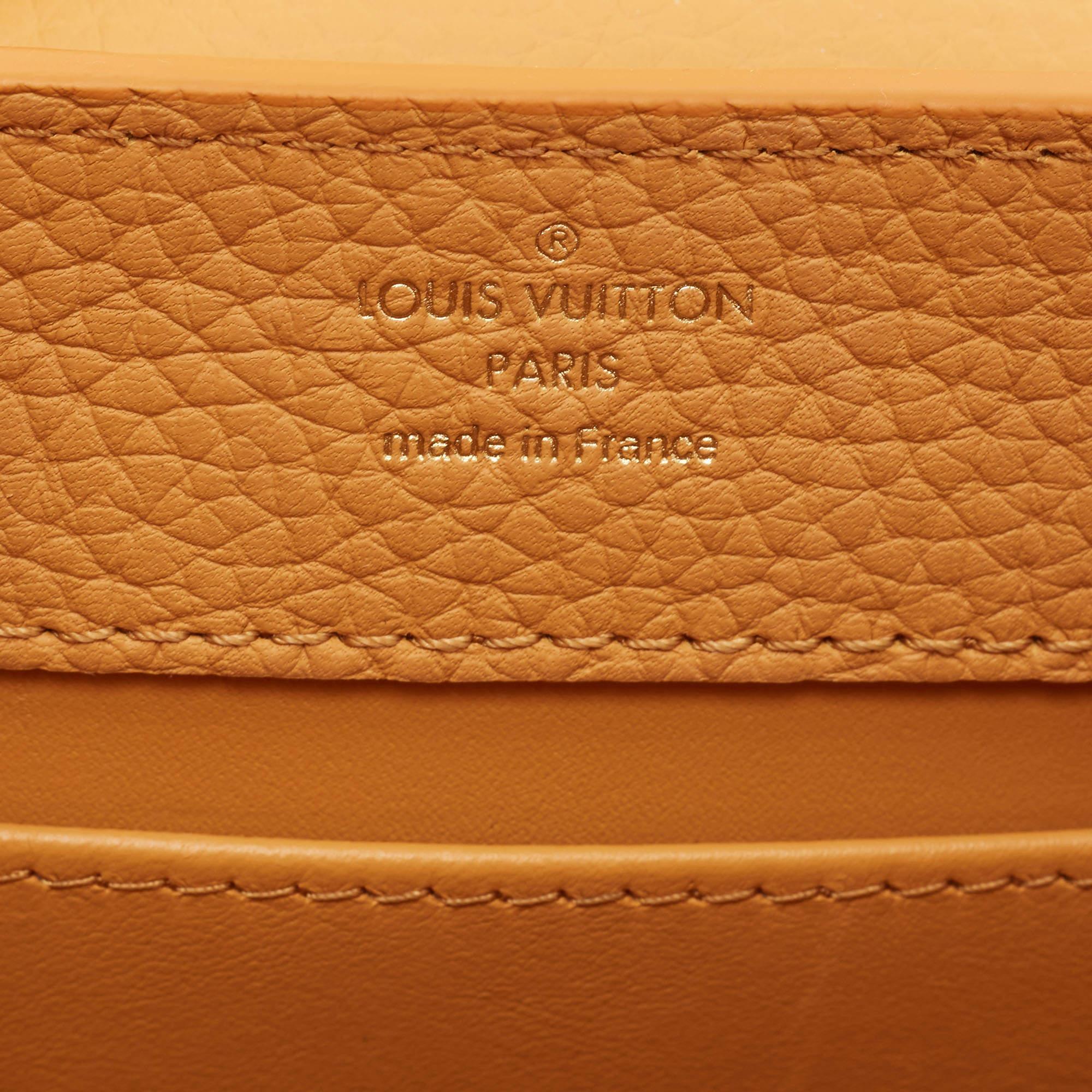 Louis Vuitton Safran Imperial Leather Capucines Mini Bag 8