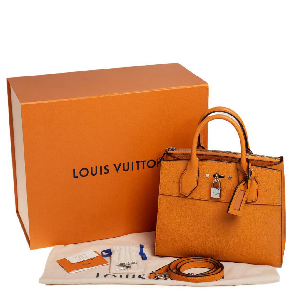 Louis Vuitton Safran Leather City Steamer PM Bag 4