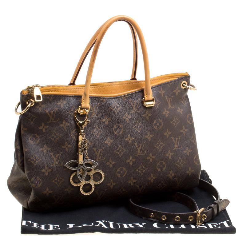 Louis Vuitton Safran Monogram Canvas and Leather Pallas Bag with Charm 5
