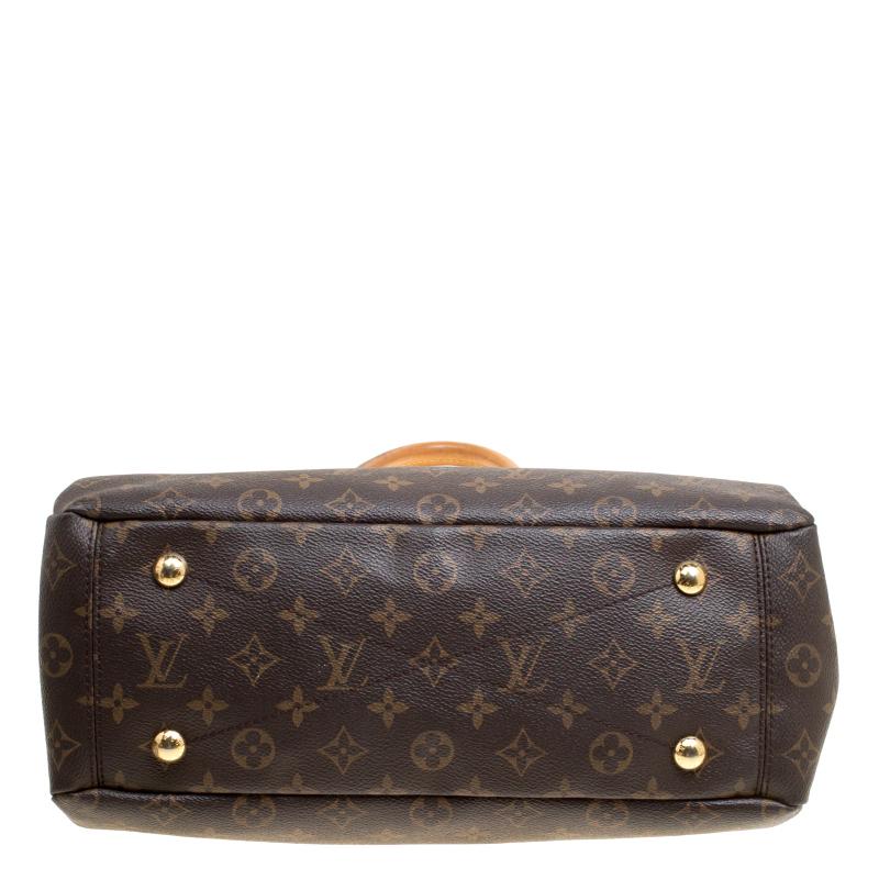 Louis Vuitton Safran Monogram Canvas and Leather Pallas Bag with Charm 2