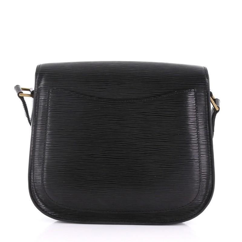 Black Louis Vuitton Saint Cloud Handbag Epi Leather GM