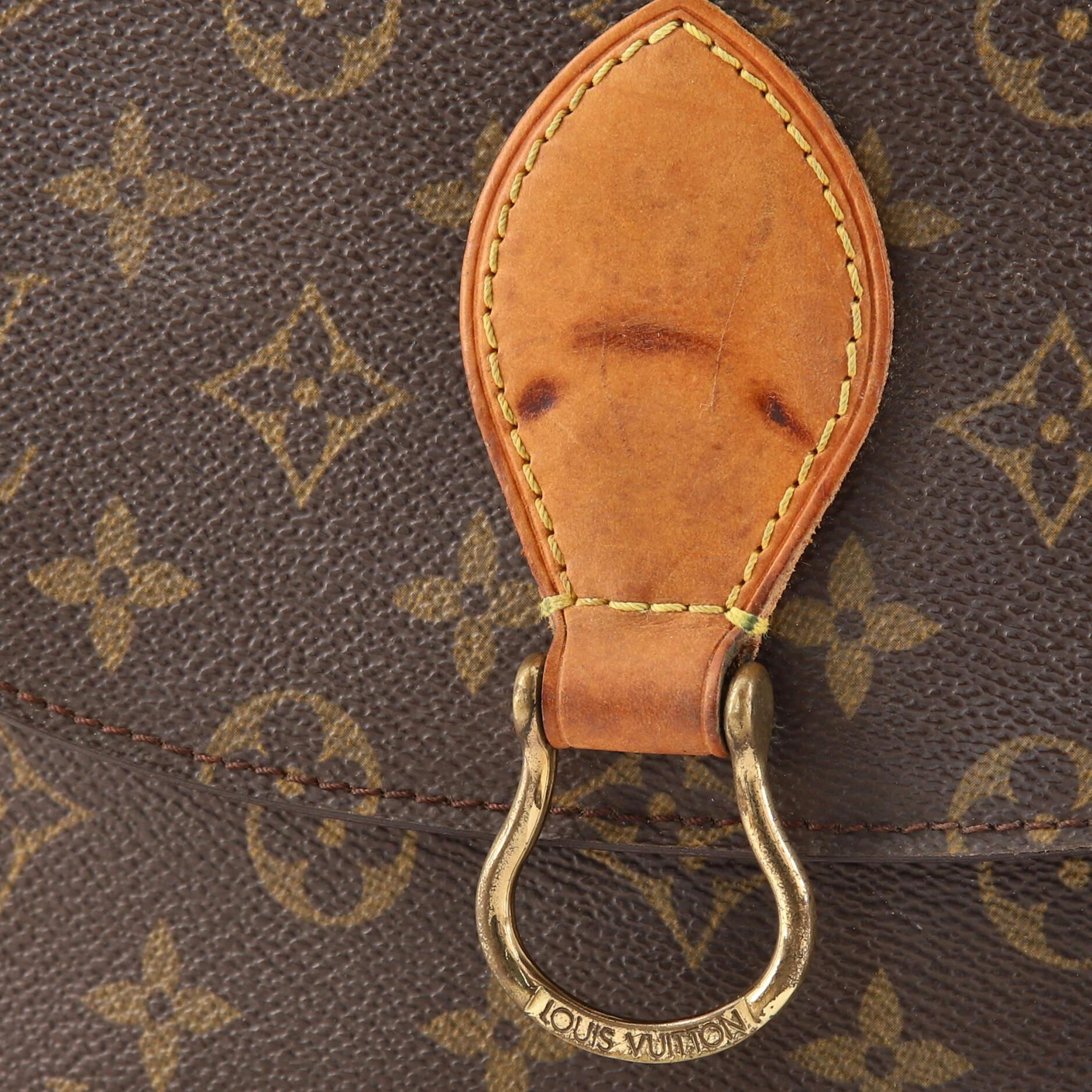 Brown Louis Vuitton Saint Cloud Handbag Monogram Canvas GM