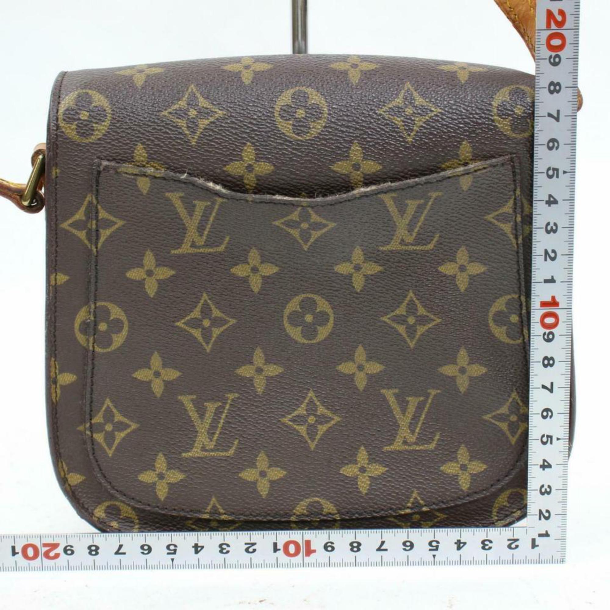 Louis Vuitton Saint Cloud Monogram 870320 Brown Coated Canvas Cross Body Bag 1