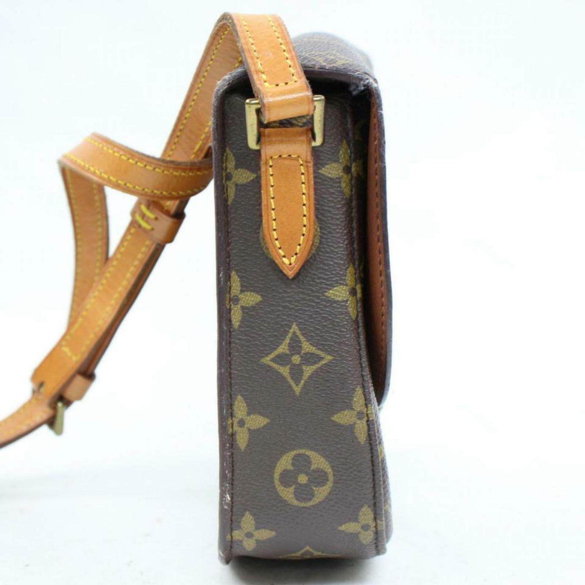 Louis Vuitton Saint Cloud Monogram 870320 Brown Coated Canvas Cross Body Bag 2