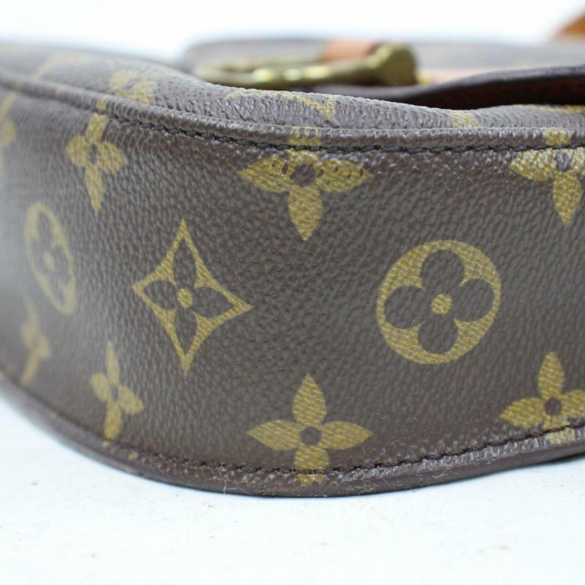 Louis Vuitton Saint Cloud Monogram 870320 Brown Coated Canvas Cross Body Bag 3