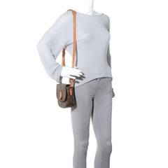 Louis Vuitton Saint Cloud Monogram Pm 869619 Brown Coated Canvas Shoulder Bag