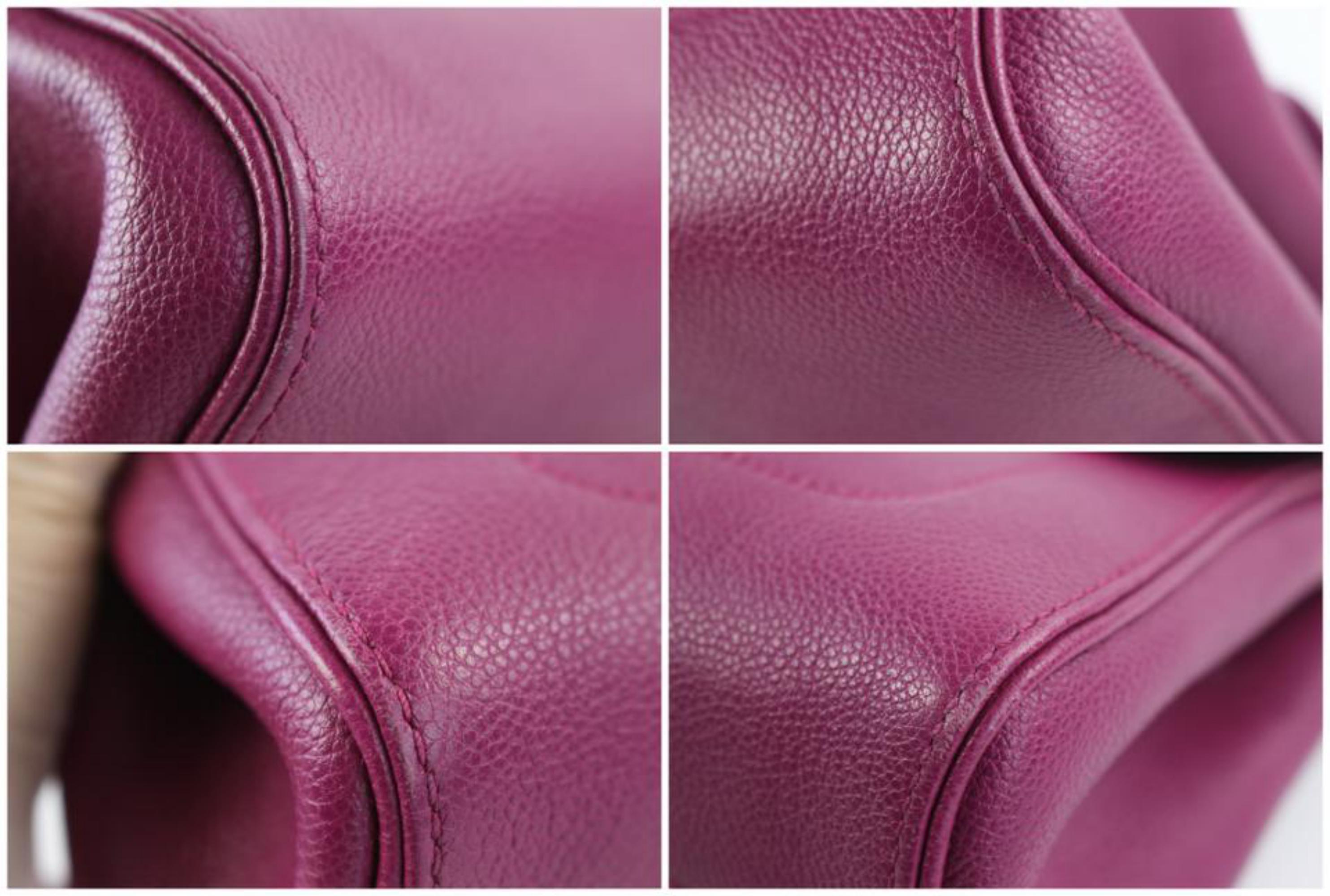 Louis Vuitton Saint Germain 07lz0720 Fuchsia Empreinte Leather Cross Body Bag For Sale 3