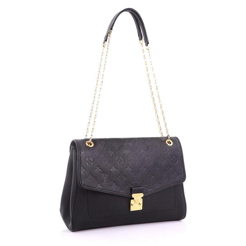 Louis Vuitton Saint Germain Handbag Monogram Empreinte Leather MM In Good Condition In NY, NY